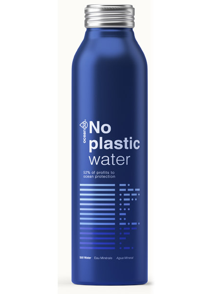 Ocean52 No Plastic Water en botella rellenable